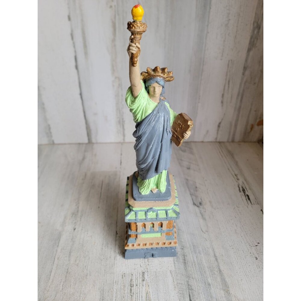 Vintage statue of liberty July 4th home decor figure xmas‎ green unique